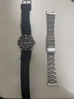 SEIKO skx023 シリコンバンド付き