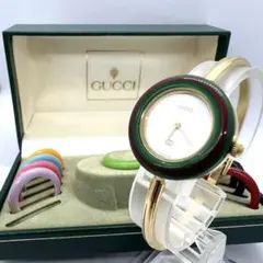 GUCCI 電池新品交換済み　稼働品　チェンジベゼル時計