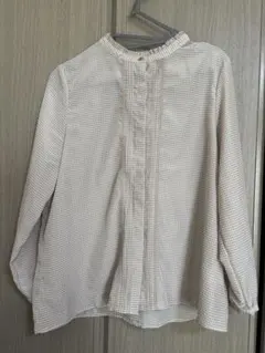 ANY SIS 千鳥格子柄ブラウス　トップス