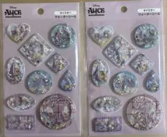 アリスインワンダーランド　ウォーターシール 2個セットディズニーヤングオイスター