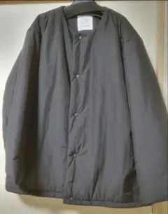 ディセンダント シャツ ジャケット ノーカラー パイピング グレー 美品