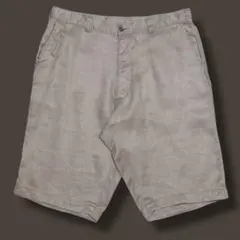日本製 UNITED ARROWS リネンショーツ　リネン100% ボタンフライのサムネイル