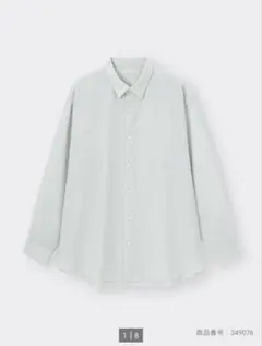 イージーケアシアーオーバーサイズシャツ (長袖) GU