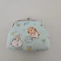 うさぎデザイン がま口小物入れ