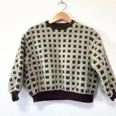 新品タグ付きaprès les cours アプレレクール　チェック柄130cm