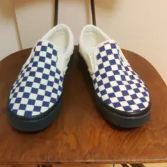 US企画　VANS チェッカーパターン スリッポン 27.5
