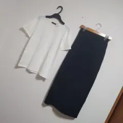まとめ売り*コーデ売り*夏コーデ*モノトーン*シンプル*新品*スカート*Tシャツのサムネイル