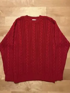 古着【美品】J.CREW ジェイクルー　コットンケーブルニット