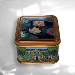 モネ展　睡蓮　クッキー缶　青山デカーボ