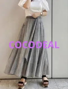 COCO DEAL フラワー柄 チュールフレアスカート - メルカリ