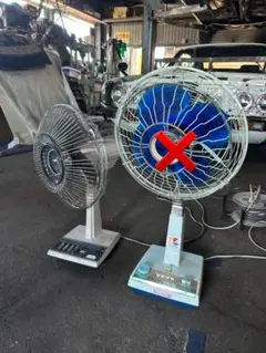 TOSHIBA 昭和レトロデザイン 扇風機 緑色羽根 - メルカリ