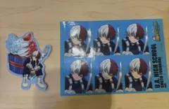 僕のヒーローアカデミア　轟焦凍　証明写真　ステッカー　オープンスクール