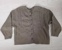 SM2 サマンサモスモス　パッチワークケーブル前後2WAYニット