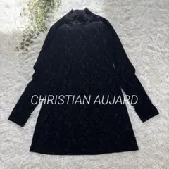 クリスチャンオジャール チュニックワンピ ベロア ハイネック プルオーバー 9号