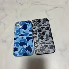 迷彩デザイン iPhoneケース 2個セット iPhone14対応