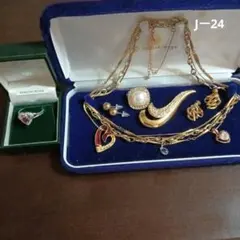 遺品生前整理アクセサリーまとめK18アクアマリン、ハートSilverネックレス