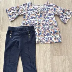 ◆H&M◆ストレッチレギンスパンツ110（5-6y）＋おまけの七分袖トップス