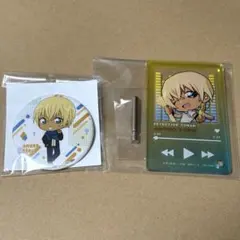 名探偵コナン 安室透 缶バッジ 夏フェス アクリルプレート 2点セット