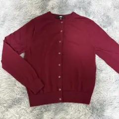 メリノクルーネックカーディガン