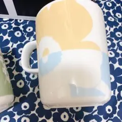 日本限定モデル 70周年アニバーサリーマグカップ マリメッコ　ウニッコ　アクア