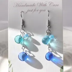 雨色涙_Ⅲ レジンピアス/イヤリング
