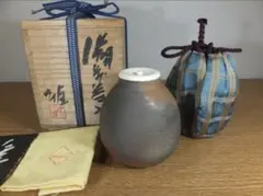 人間国宝 藤原雄 作 備前双耳花入 共箱 茶道具 - メルカリ