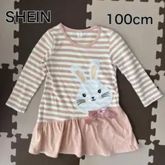 SHEIN うさぎ 長袖ワンピース 100cm