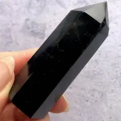 【漆黒！虹入り！数量限定】最強魔除け　天然石　モリオン　ポイント