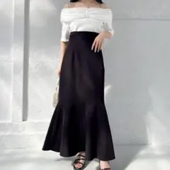 【NICE CLAUP】バックレースアップマーメイドスカート