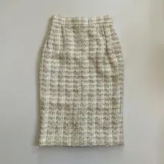 きれいめ お呼ばれ ツイードスカート ひざ丈 パステル 上品 百貨店 式典のサムネイル