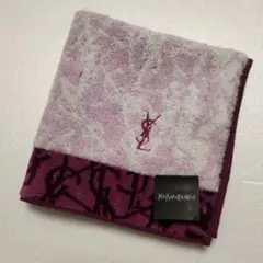 Yves Saint Laurent イブサンローラン 紫　タオルハンカチ