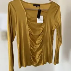 m.f. editorial ゴールド長袖トップス L 　商品説明参照