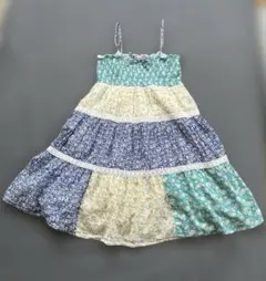 【キャミワンピース】Navy フラワープリント キャミワンピースのサムネイル