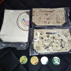 ポケモントートバッグ３点セット＆シール