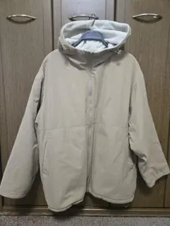 studio CLIP ベージュ フード付きジャケット リバーシブル