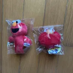 セサミストリート エルモ ぬいぐるみ マスコット 2点セット
