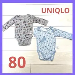 ベビー肌着 UNIQLO ユニクロ 2点セット ドナルド柄80cm