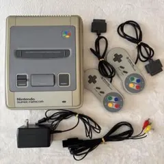 【動作確認済】スーパーファミコン本体セット コントローラー ケーブル アダプター
