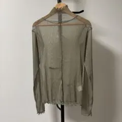 しまむら Lax Dan Tia ラメ入りシアーインナー メロウトップス M