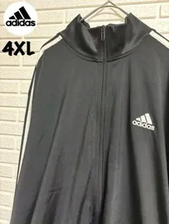 【超希少サイズ】4XL adidas アディダス　ワンポイント刺繍ロゴ