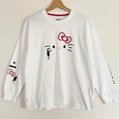 XS ハローキティ ビッグシルエット長袖Tシャツ グラニフビューティフル 