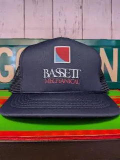 ヴィンテージ トラッカーキャップ BASSETT 企業 デッドストック