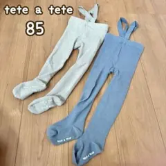 テータテート　85 サスペンダーパンツ　タイツ バースデイ　冬