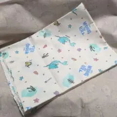 ディズニー　リトルマーメイド　プリント綿生地112×50