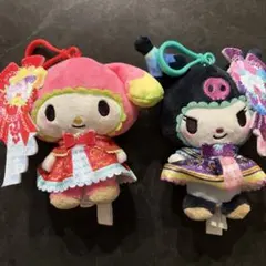 ホラグチカヨ×サンリオキャラクターズ くりっぴぃぬいぐるみ　マイメロディ　クロミ