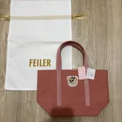 【新品未使用】フェイラー オールドテディガール ワッペントートバッグ ピンク L