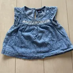 GAP　デニムチュニック　ノースリーブ　80cmのサムネイル
