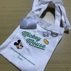 ミッキー トートバッグ(S) 2WAY ロゴ 　ディズニーストア