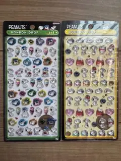 【正規品】ボンボンドロップシール mini スヌーピー　2種