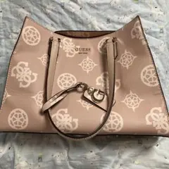 GUESS ハンドバッグ ピンク 総柄のサムネイル